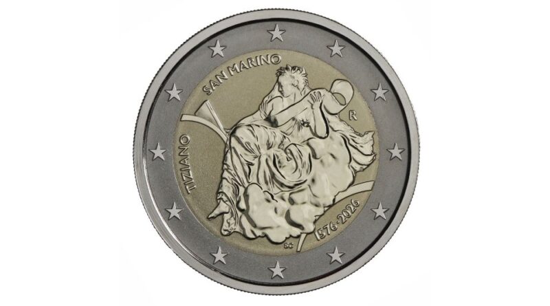 Poste San Marino emette una moneta da 2 euro nel 450° anniversario della scomparsa di Tiziano