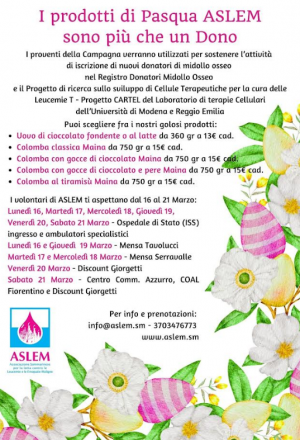 San Marino. I prodotti di Pasqua ASLEM sono più di un dono