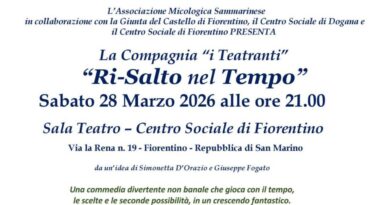 San Marino. Al Centro sociale di Fiorentino: “Ri-salto nel tempo” spettacolo teatrale a fini benefici