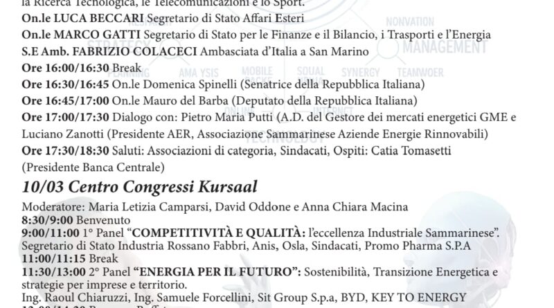 San Marino accende i motori con gli Stati Generali dell’Economia