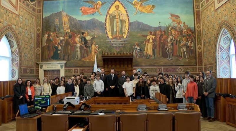 San Marino. Studenti a Palazzo per imparare a conoscere le istituzioni