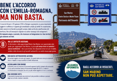 San Marino. AR sull’Accordo con l’Emilia-Romagna: bene ma non basta