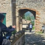 Osvaldo Bevilacqua a Verucchio per la prima puntata della trasmissione sui Borghi più belli d’Italia