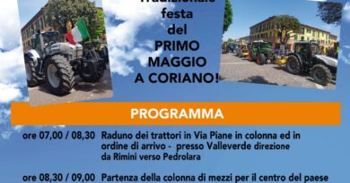 Ponte del Primo Maggio, a Coriano torna la festa che unisce tradizione e comunità