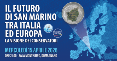 DML apre il confronto pubblico sul tema: “Il futuro di San Marino tra Italia ed Europa – La visione dei conservatori”