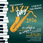 San Marino. In occasione del Jazz Day Unesco 2026, IMS organizza il workshop: “Ready, aim… and play together”