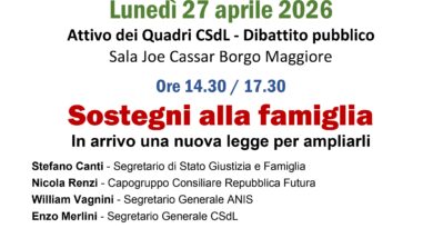 San Marino. La CSDL sul sostegno alla natalità e alla fragilità: il PDL contiene spunti positivi