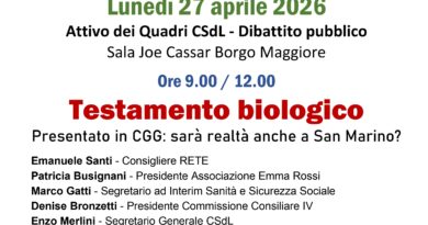 San Marino. La CSDL sul testamento biologico: speriamo che diventi una realtà
