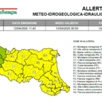 Protezione Civile. Allerta 038/2026 valida dalle 00:00 del 13/04/2026: temporali