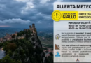 San Marino. Unione Volontari Protezione Civile: allerta gialla