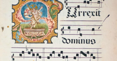 La Biblioteca Gambalunga augura buona Pasqua con le pagine di antico libro dei Padri Riformati di Verucchio