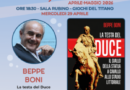 San Marino. Beppe Boni alla rassegna letteraria Mementi con il libro “La testa del Duce”
