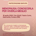 Coriano. Un incontro pubblico dedicato alle donne, per vivere meglio un’altra stagione di vita