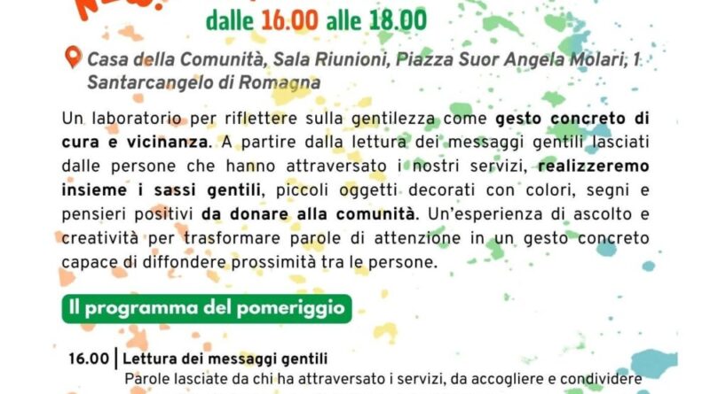 Santarcangelo. Un laboratorio per imparare la gentilezza