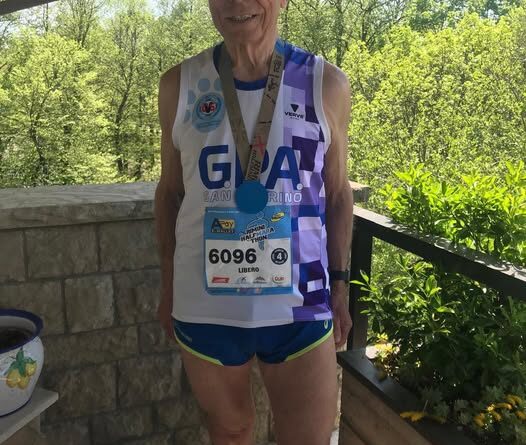 San Marino. Libero Barulli, terzo di categoria M75 alla Rimini Marathon