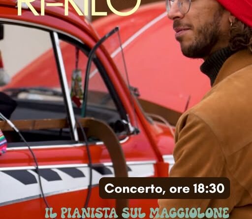 San Marino. Omar il Pianista sul Maggiolone ospite del progetto RI-Kilo a Murata