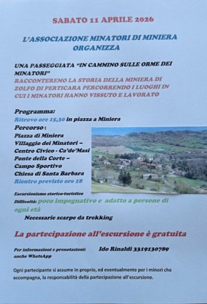 Perticara. Passeggiata “In cammino sulle orme dei minatori”