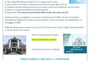 L’Associazione Parkinson San Marino organizza “Abbraccio Fraterno”, Celebrazione con il Vescovo  Beneventi