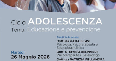 San Marino. Secondo incontro: “Educazione e Prevenzione” del Ciclo Adolescenza promosso dall’Associazione 121