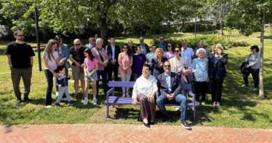 San Marino. Associazione Fibromialgici Sammarinesi 2021: inaugurata una panchina viola a Montegiardino