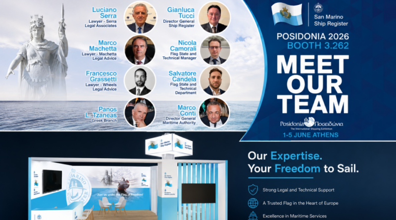 San Marino Ship Register presente a Posidonia Atene 2026