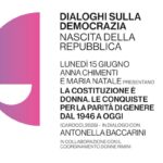 Alla Gambalunga, Anna Chimenti e Maria Natale presentano “La Costituzione è donna. Le conquiste per la parità di genere dal 1946 a oggi”