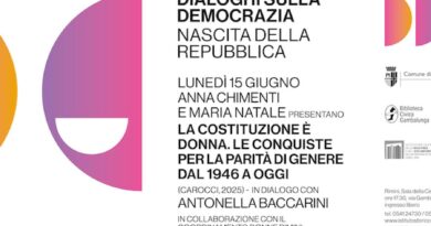 Alla Gambalunga, Anna Chimenti e Maria Natale presentano “La Costituzione è donna. Le conquiste per la parità di genere dal 1946 a oggi”