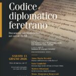 Presentazione del volume “Codice diplomatico feretrano” a San Leo, il13 giugno 2026