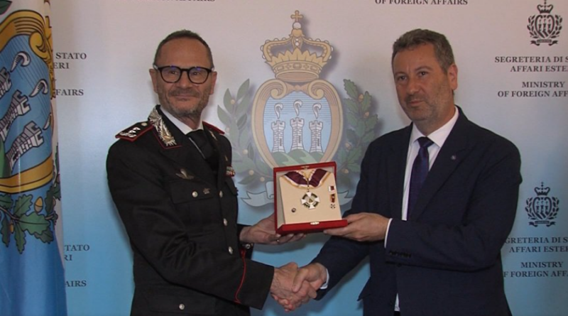 San Marino. Visita istituzionale del comandante del Ros Vincenzo Molinese