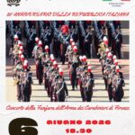 San Marino. Concerto della Fanfara dell’Arma dei Carabinieri di Firenze alla Cava dei Balestrieri