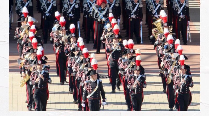 San Marino. Concerto della Fanfara dell’Arma dei Carabinieri di Firenze alla Cava dei Balestrieri