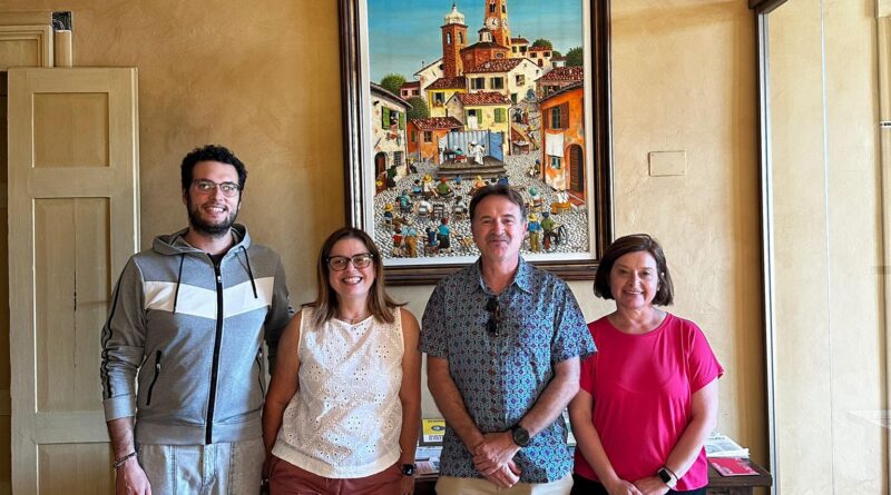 L’assessore che ha rivoluzionato la mobilità di Valencia in municipio a Santarcangelo per un confronto con la vice sindaca Mussoni e l’assessora Garattoni
