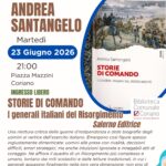 A Coriano Andrea Santangelo presenta “Storie di comando. I generali italiani del Risorgimento”
