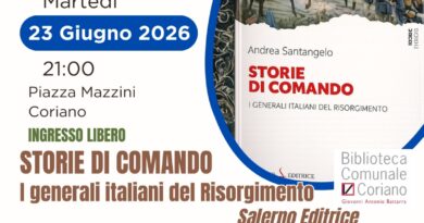 A Coriano Andrea Santangelo presenta “Storie di comando. I generali italiani del Risorgimento”