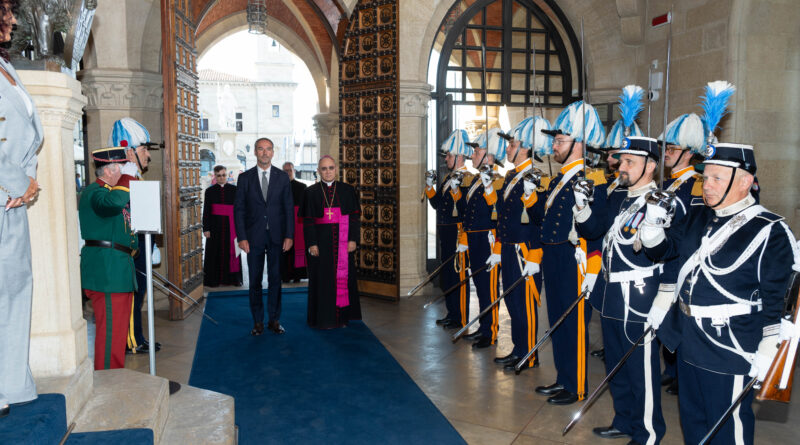 San Marino. Segreteria Esteri. Presentazione Lettere Credenziali del Nunzio Apostolico