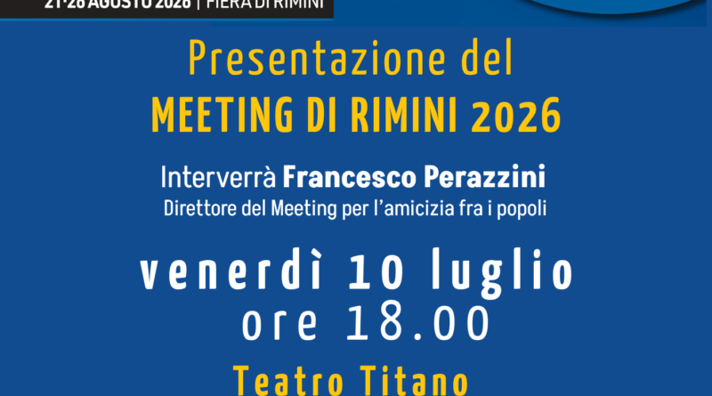 Presentazione del Meeting a San Marino: “L’amor che move il sole e l’altre stelle”