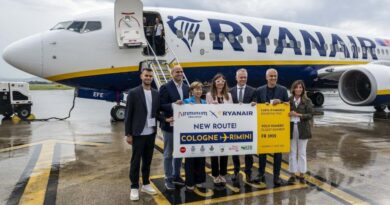 Atterrato all’Aeroporto Fellini di Rimini il volo inaugurale Ryanair da Colonia