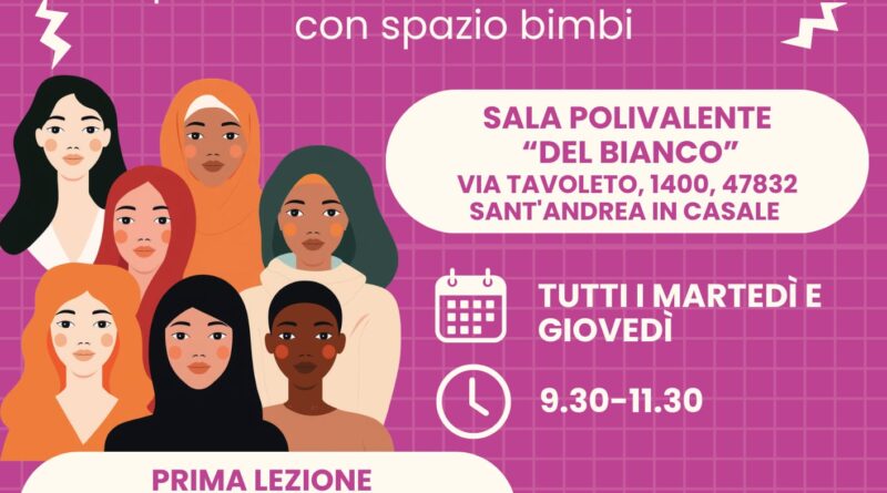 Inclusione e supporto alle famiglie: al via a San Clemente il corso gratuito di italiano per donne straniere