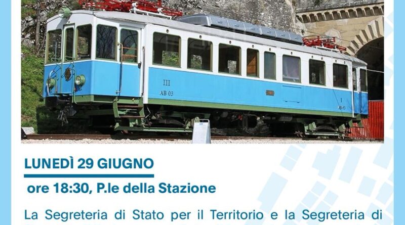 San Marino. Trenino biancazzurro, il viaggio riprende