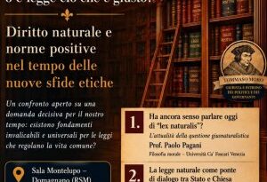 San Marino. Diritto naturale e norme positive: incontro pubblico sul rapporto tra legge, giustizia e nuove sfide etiche, organizzato dalla Diocesi