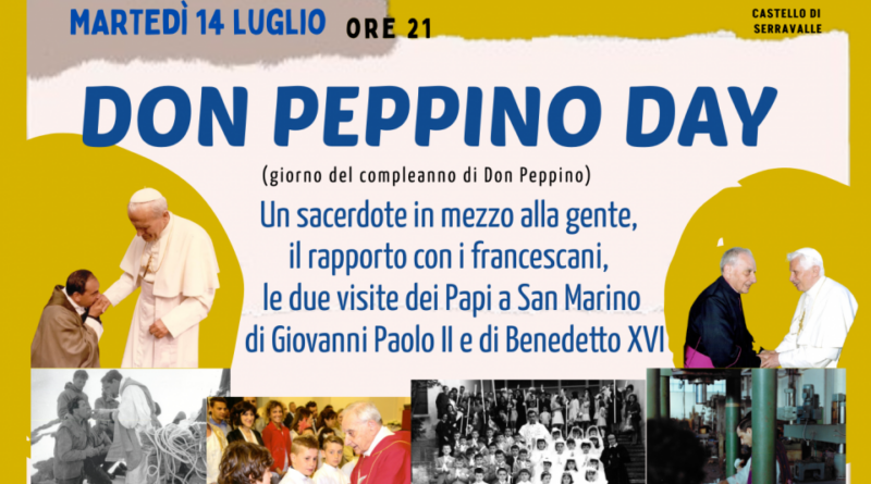 San Marino. Don Peppino Day – Martedì 14 luglio a Serravalle