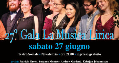 MONTEFELTRO FESTIVAL, 27esima Serata di Gala “La Musica Lirica” al Teatro Sociale di Novafeltria