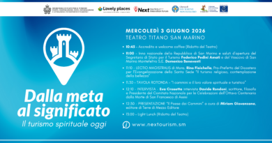 San Marino diventa capitale del turismo spirituale: il 3 giugno al Teatro Titano il Forum Internazionale sul “Turismo dei Cammini e dei Pellegrinaggi”