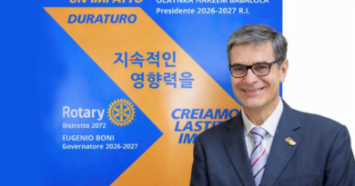 Rotary Distretto 2072, Eugenio Boni nuovo governatore per l’annata 2026/2027