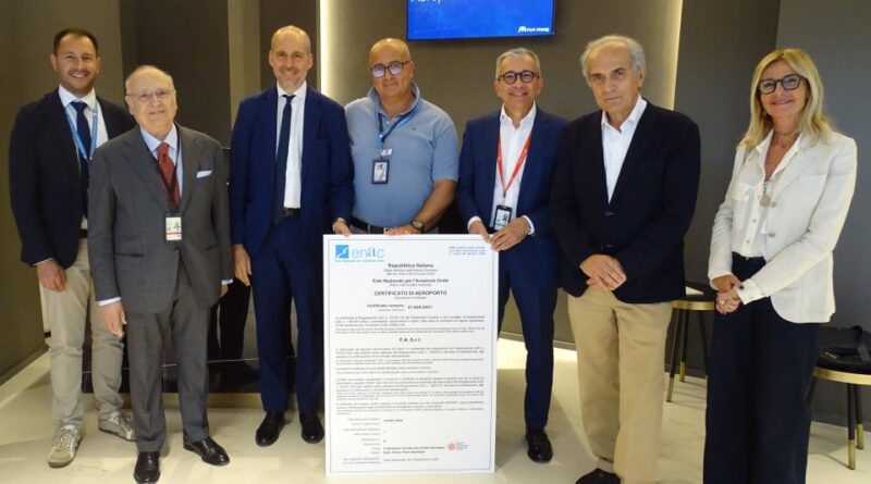 L’aeroporto di Forlì ottiene la certificazione EASA 139, il più importante riconoscimento previsto dalla normativa dell’Unione europea