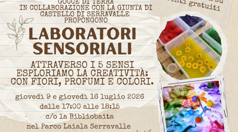 Laboratori creativi per bambini, al via presso la Bibliobaita di Serravalle