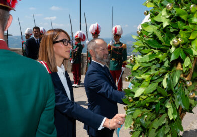 San Marino celebra la libertà e la democrazia, dopo la caduta del fascismo con una cerimonia sul Pianello