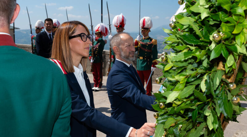 San Marino celebra la libertà e la democrazia, dopo la caduta del fascismo con una cerimonia sul Pianello
