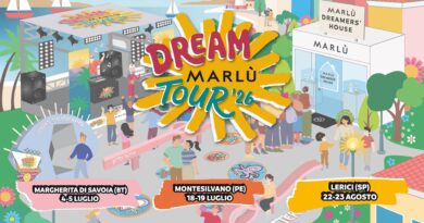Parte dal 4 luglio il “Marlù Dream Tour”, collaudato roadshow che attraverserà tre città