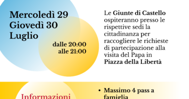 San Marino. Avviata presso le Giunte la raccolta delle adesioni in occasione della visita del Papa